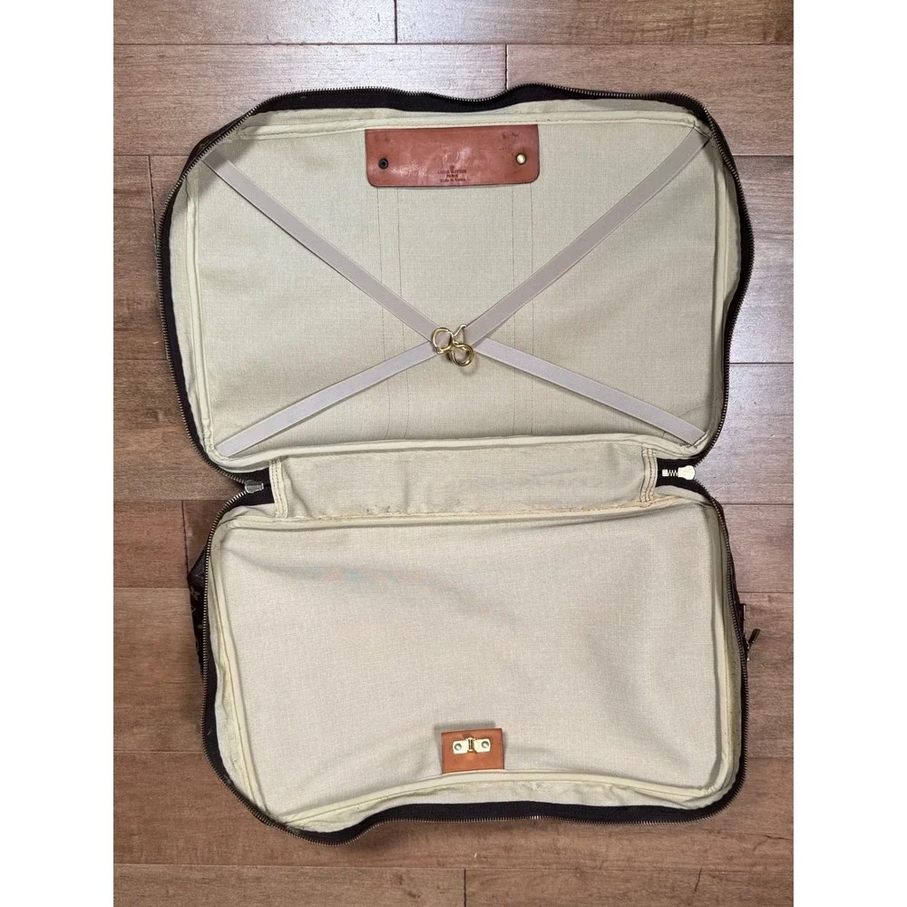 Louis Vuitton Sirius Double Zip Monogram‎ Large Travel Bag Vintage Authentic